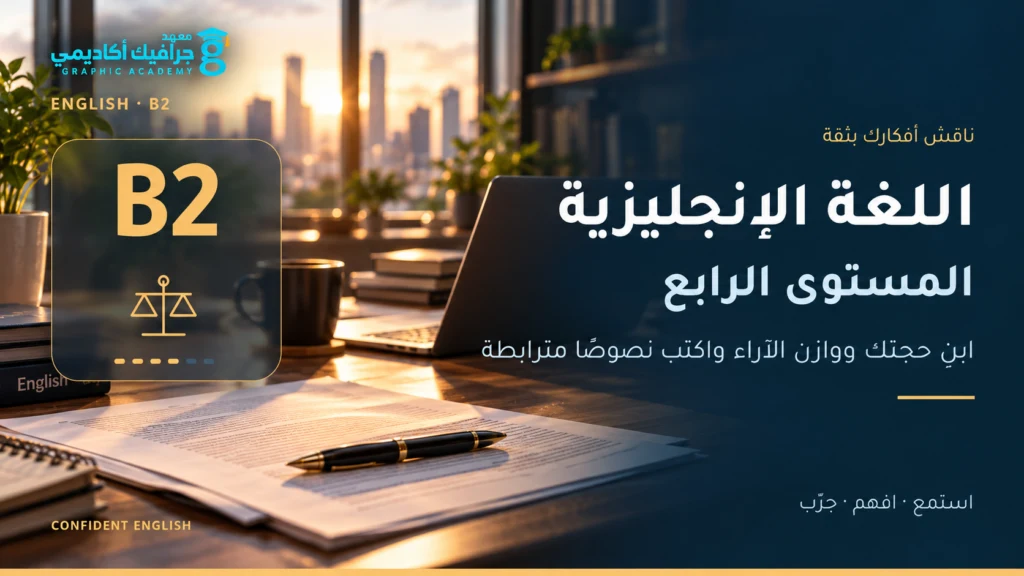 غلاف اللغة الإنجليزية — المستوى الرابع (B2)