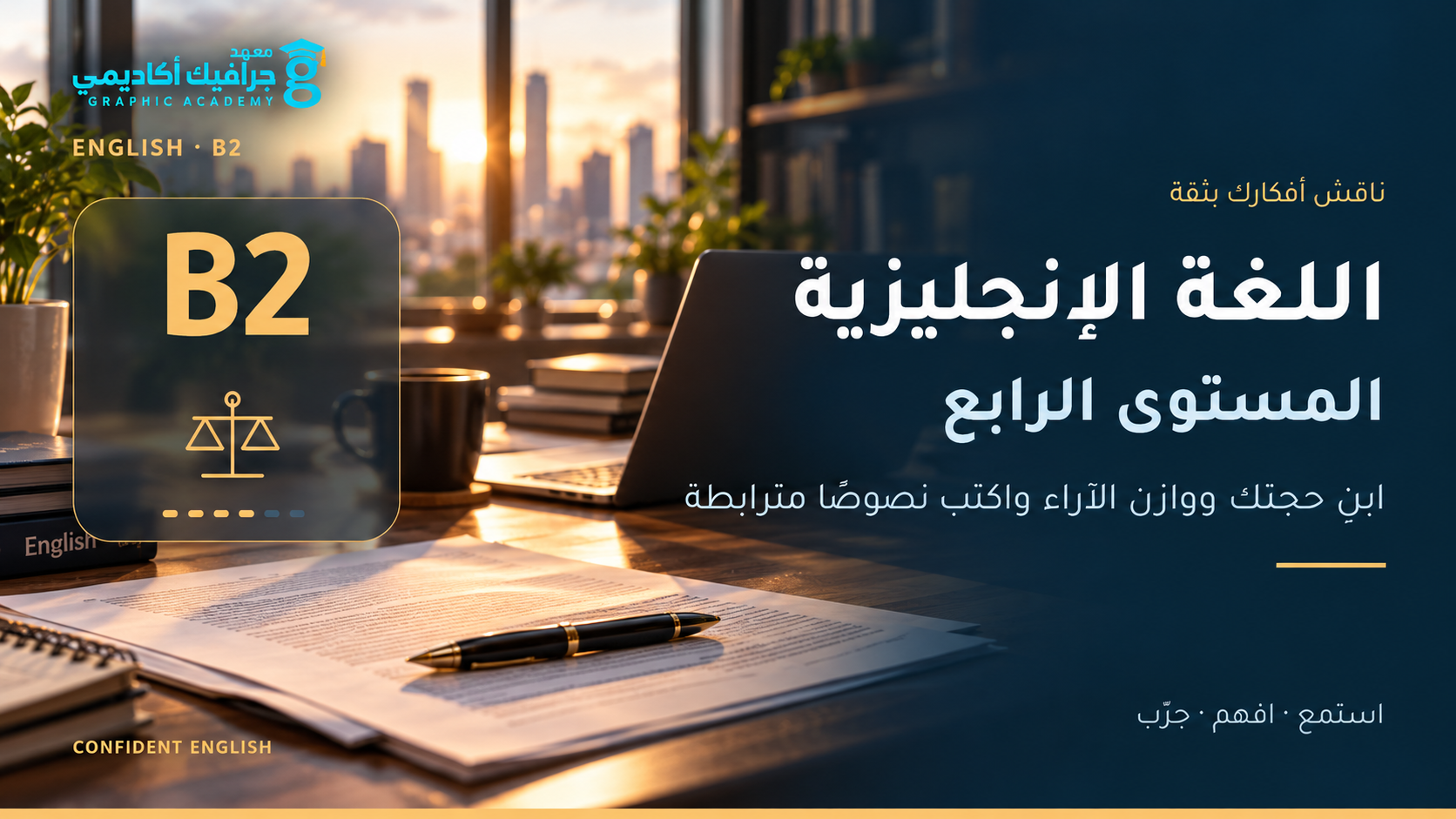 اللغة الإنجليزية — المستوى الرابع (B2)