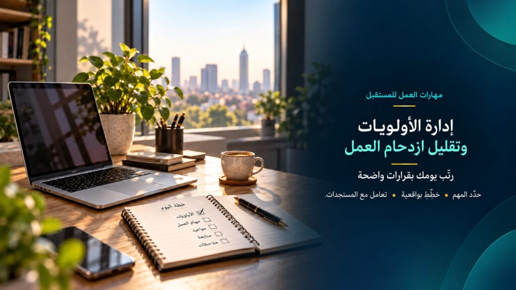 غلاف إدارة الأولويات وتقليل ازدحام العمل
