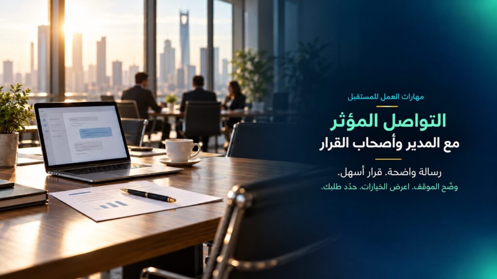 غلاف التواصل المؤثر مع المدير وأصحاب القرار