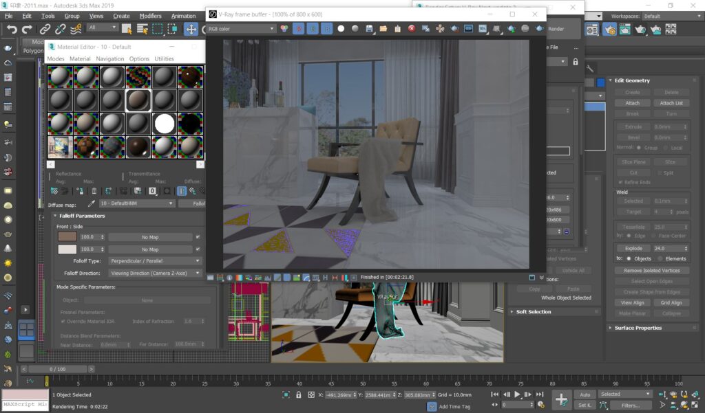 Vray Fall off Map